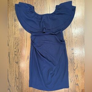 La Clef Maternity Dress Off the Shoulders